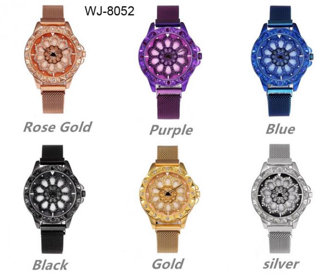 WJ-7779 المرأة المعصم الذهب السيدات أزياء ساعة اليد